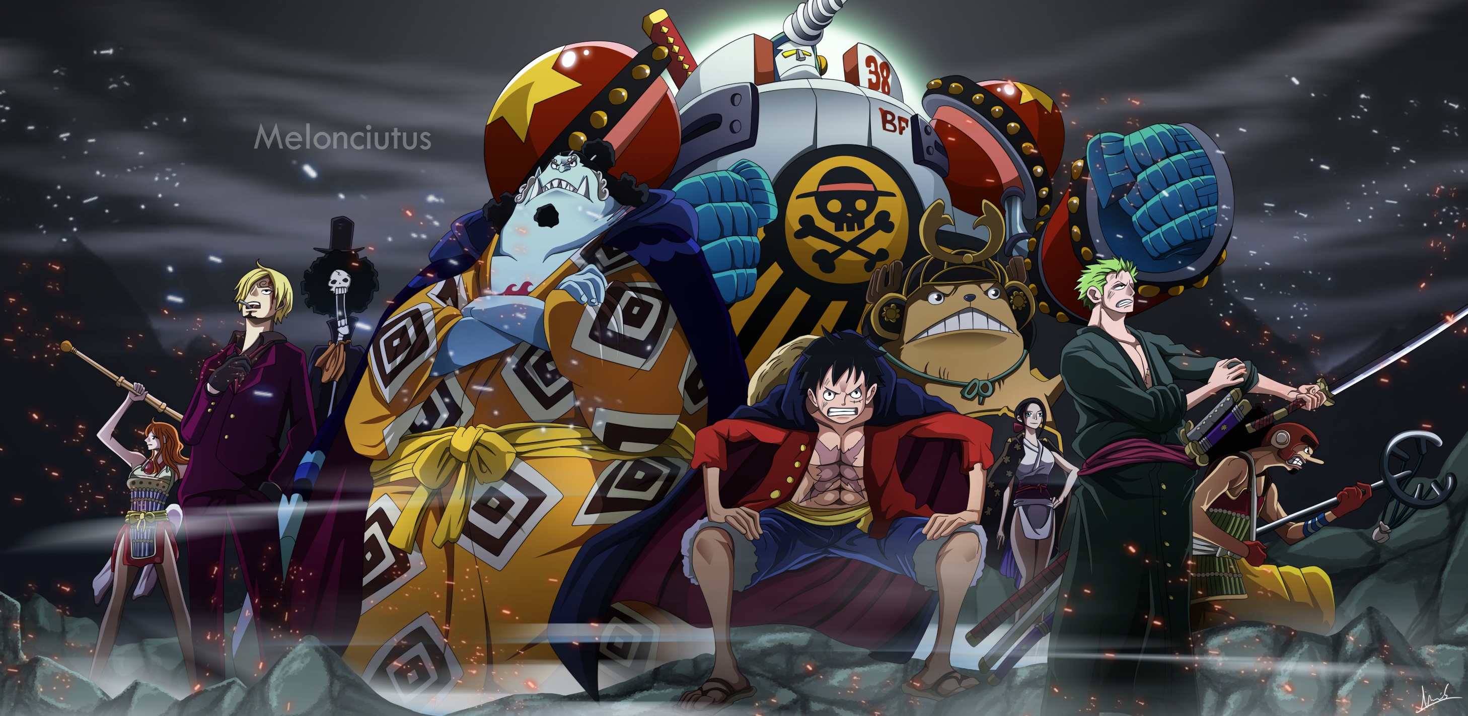 Epic One Piece Crew HD Wallpaper By Melonciutus