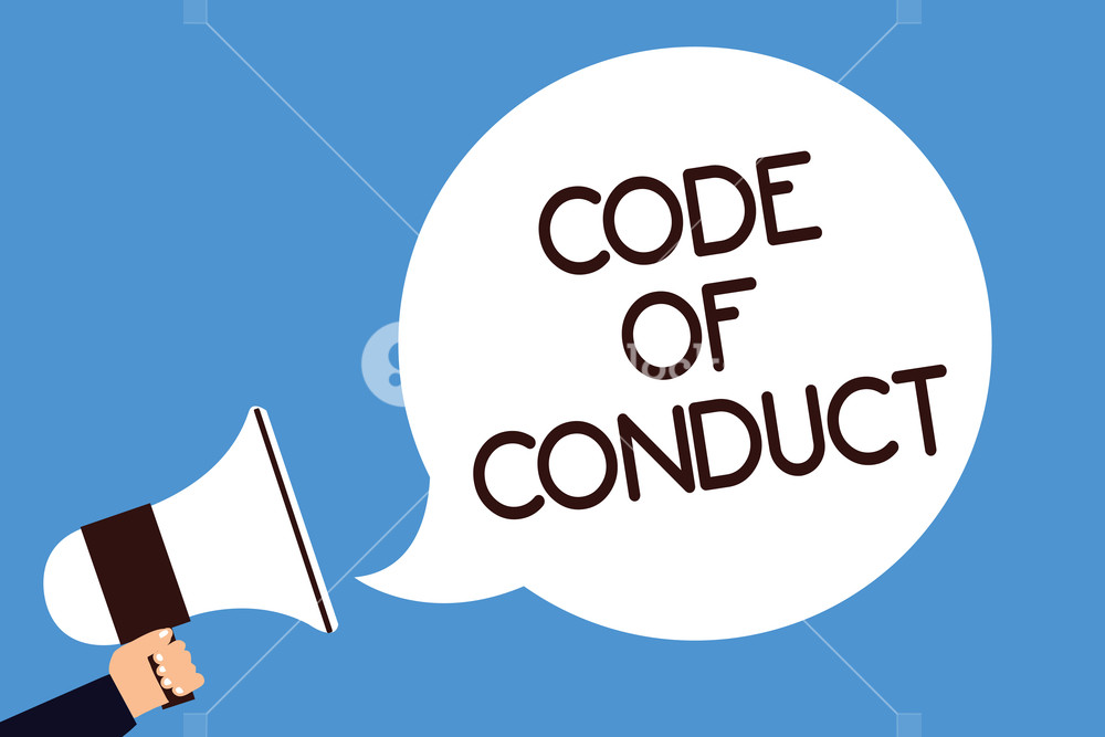 Writing Note Showing Code Of Conduct Business Photo Showcasing