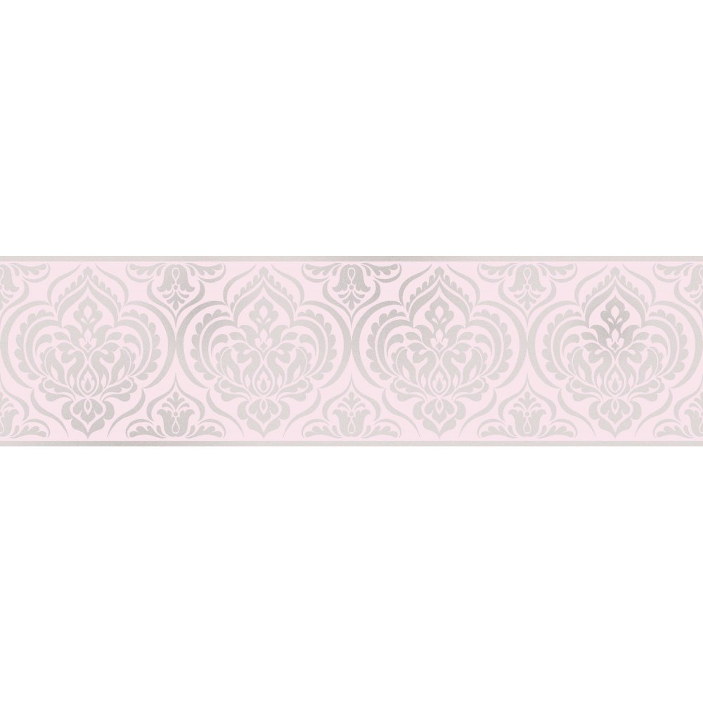 Free download Ornamental Damask Glitter Wallpaper Border Pink Silver DLB50152 [1000x1000] for