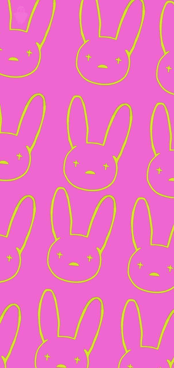 Download Bad Bunnys Signature Black Logo Wallpaper  Wallpaperscom