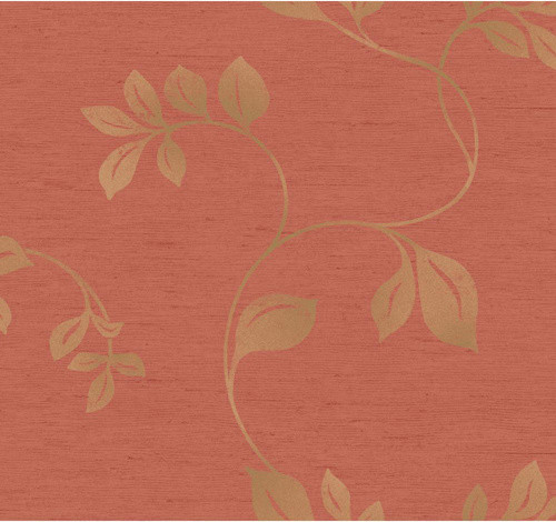 Inspired by Color Coral and Gold Wallpaper contemporary wallpaper 500x470