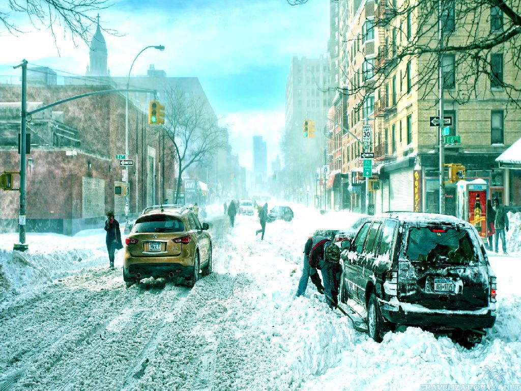 New York City And Winter Scenes Wallpaper Pixel HD