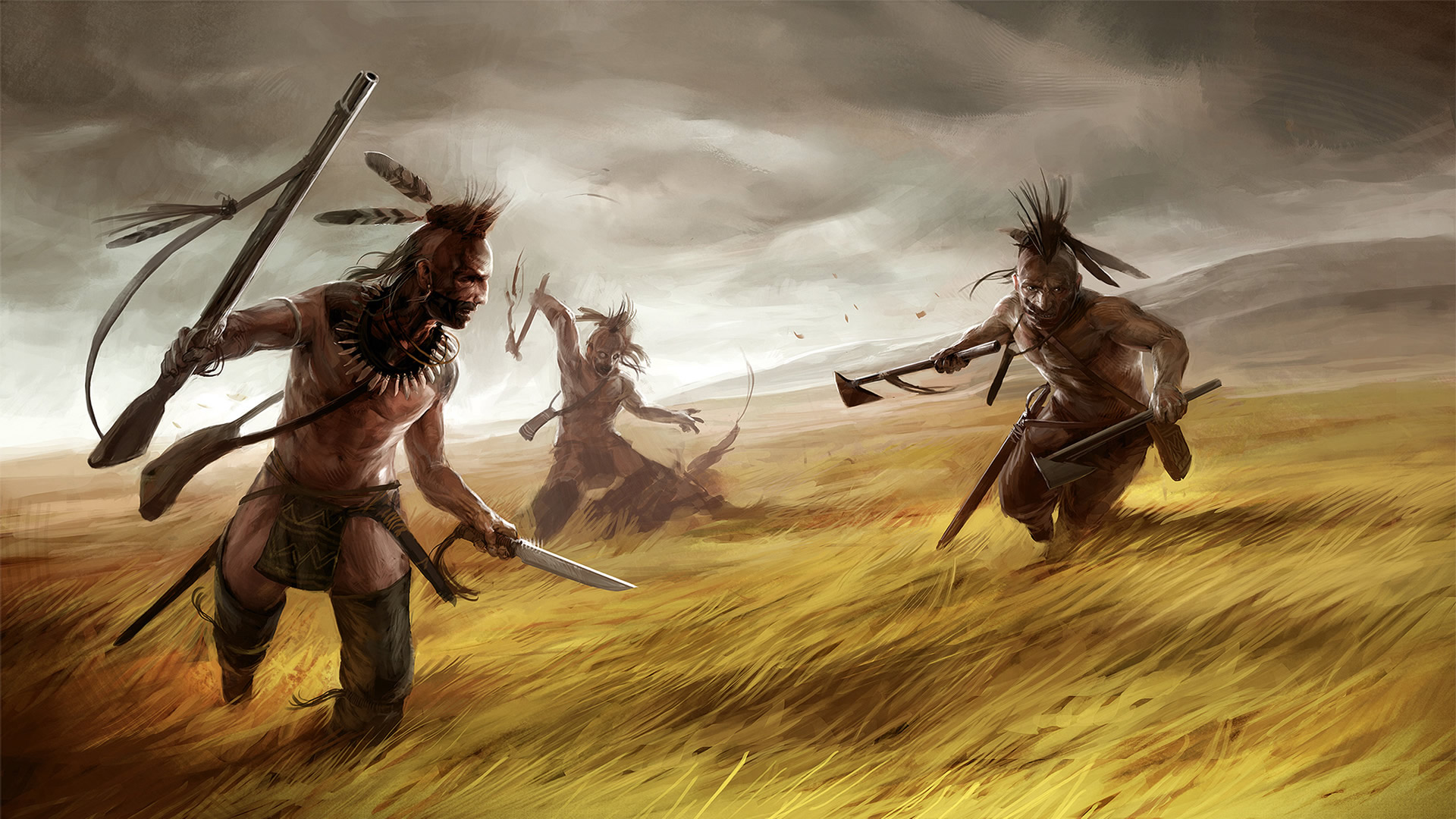 Warpath Campaign Indians On The Prairie War Games Wallpaper Image