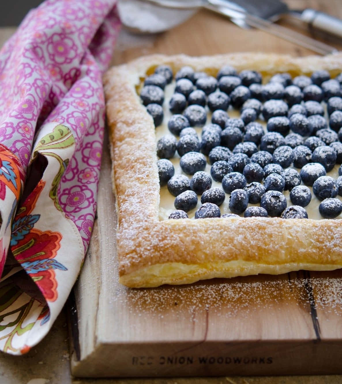 Blueberries Tart Wallpaper