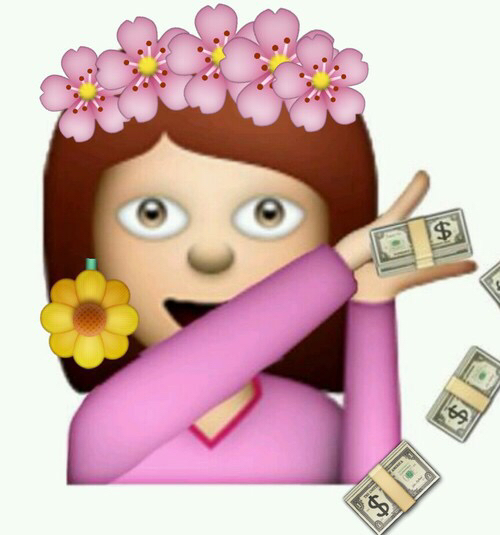 Background Emoji Flower Girly Hipster Money Wallpaper Make It