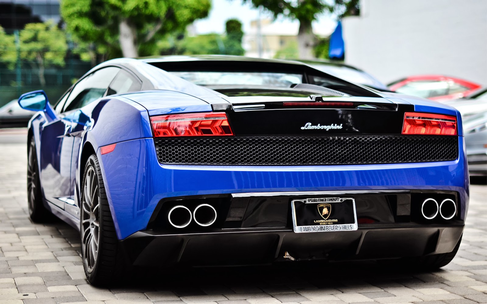 Black And Blue Lamborghini Background HDblackwallpaper