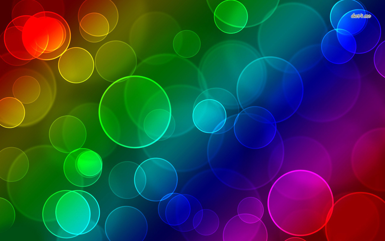 Colorful Blurry Circles Wallpaper Abstract