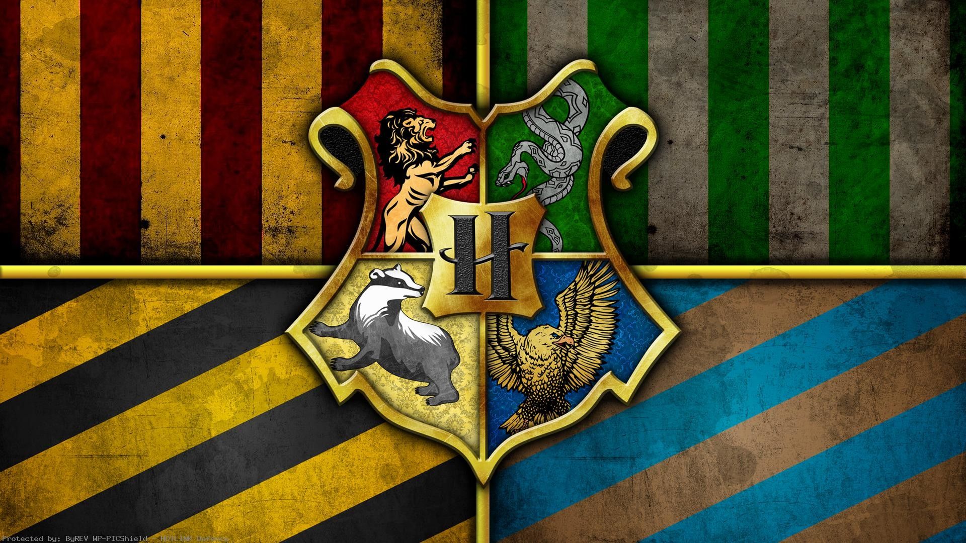 Hogwarts House Crests And Wallpaper On