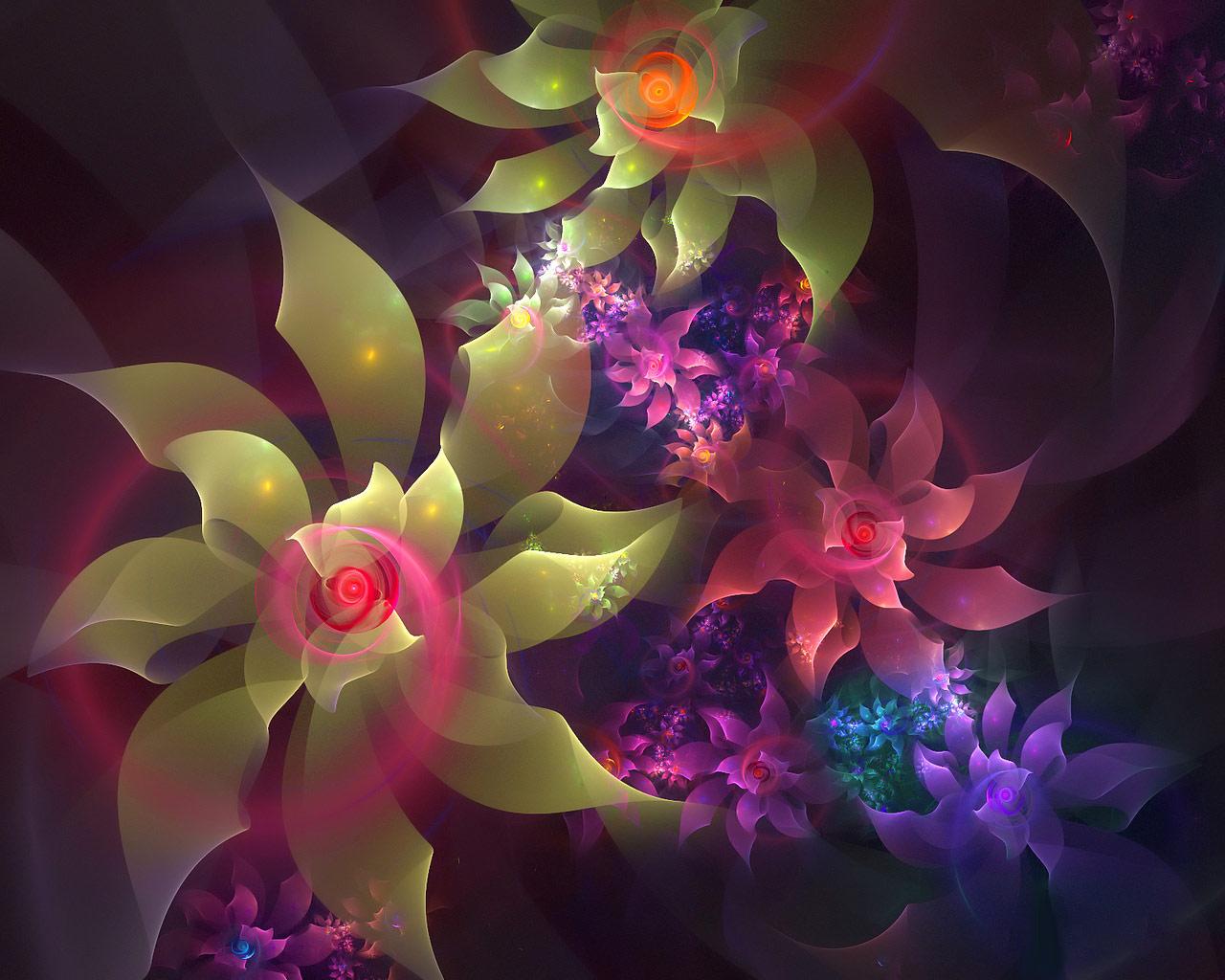 Abstract Flower Art HD Wallpaper In Flowers Imageci