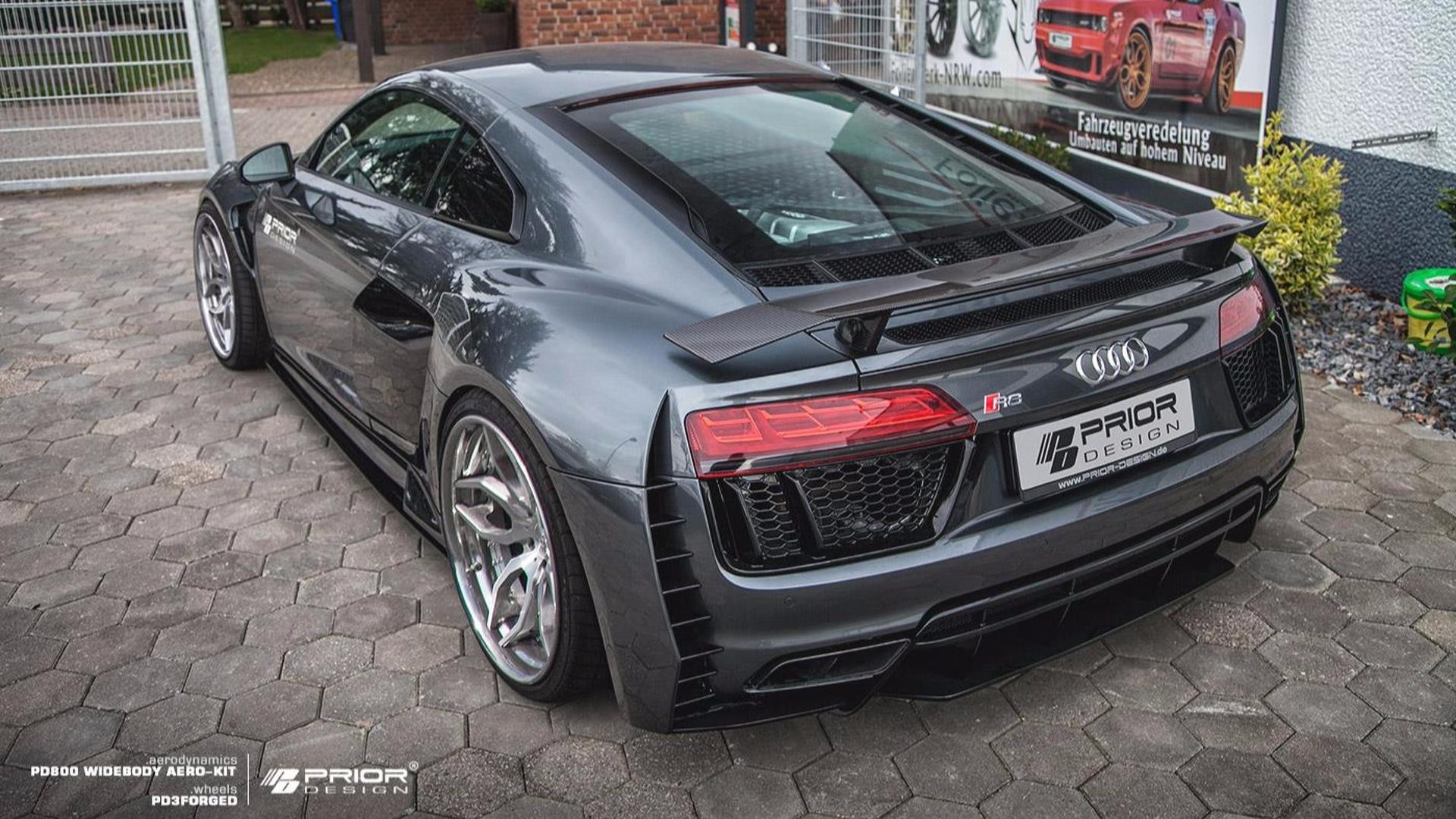 Audi R8 Muscles Up With Aggressive Wide Body Kit