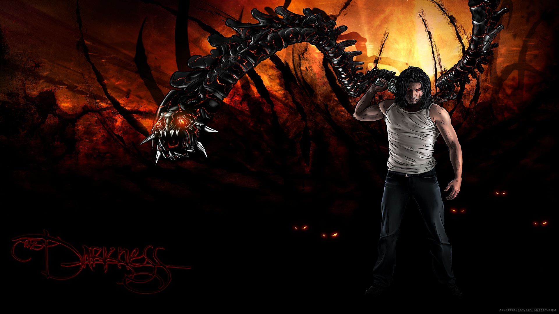 The Darkness Dark Games Video Evil Demon Fantasy Ics