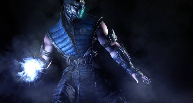 HD Background Mortal Kombat X Sub Zero Blue Steel Mask Art Character