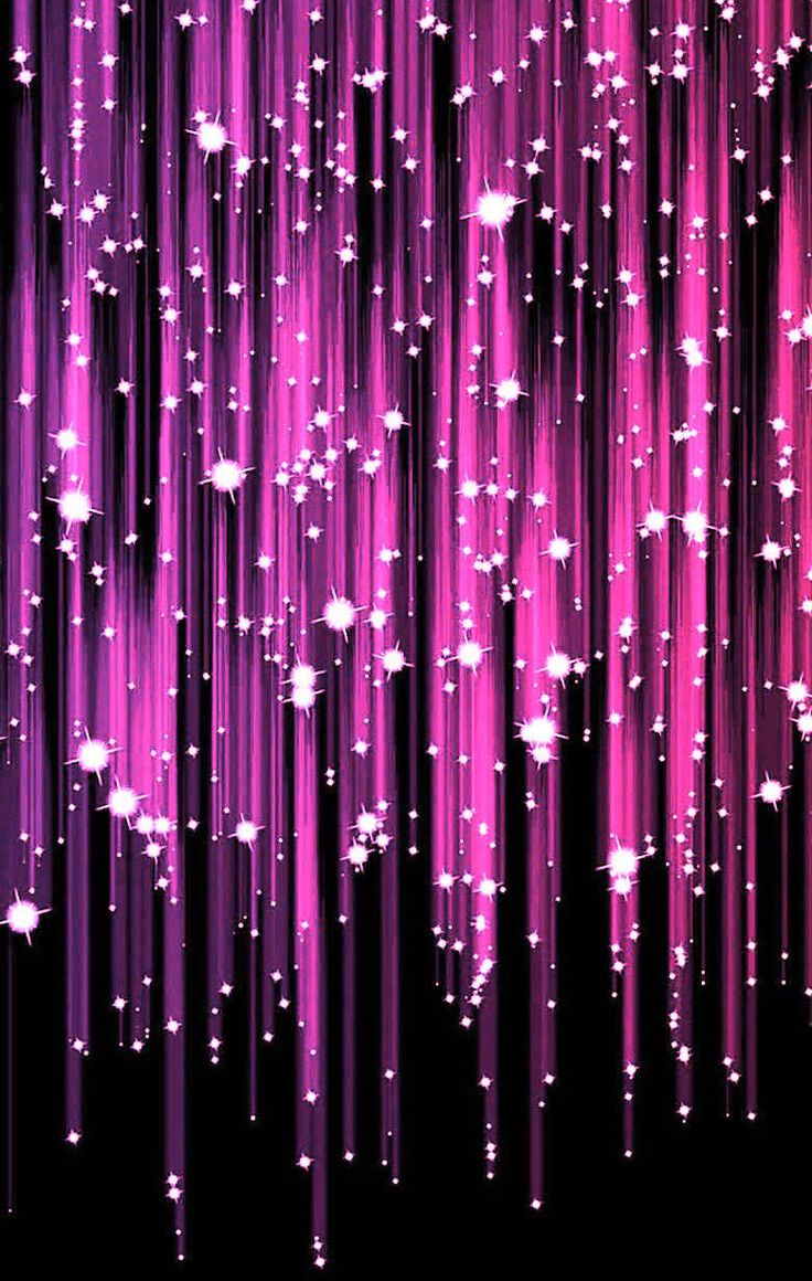 Pink Falling Stars iPhone Wallpaper Glitter Sparkle