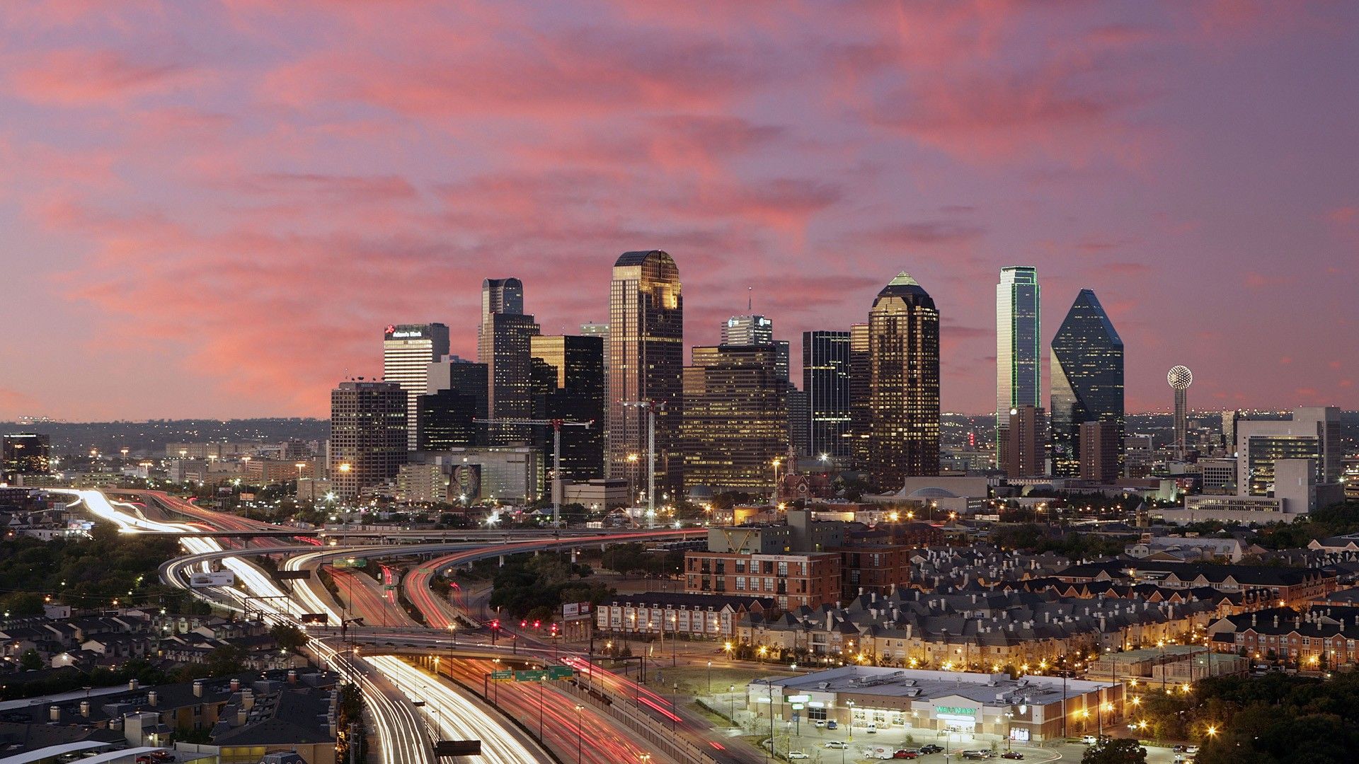 Wallpaper Houston TX   Dallas skyline Houston