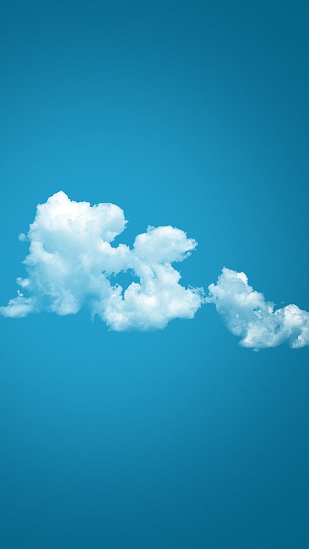 Minimal Clouds iPhone Wallpaper In