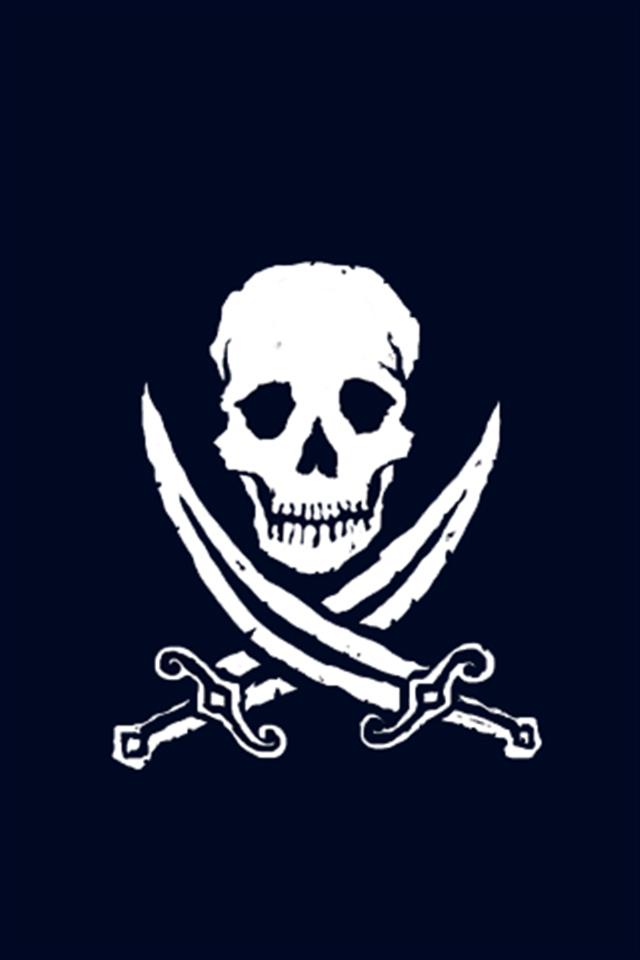 Jolly Roger Pirate LOGO iPhone Wallpapers iPhone 5s4s3G