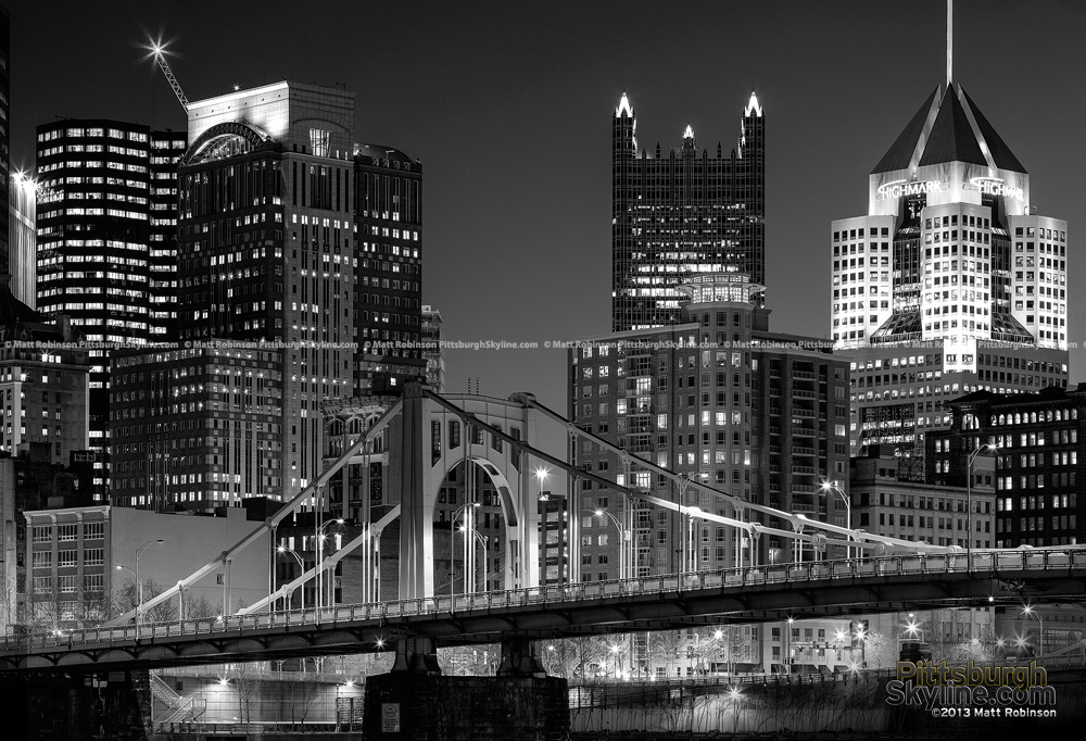 Chicago Skyline At Night Black And White Photograph HD Walls Find