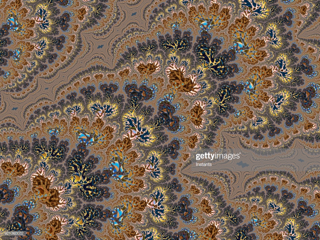 High Resolution Multicolored Fractal Background Which Patterns