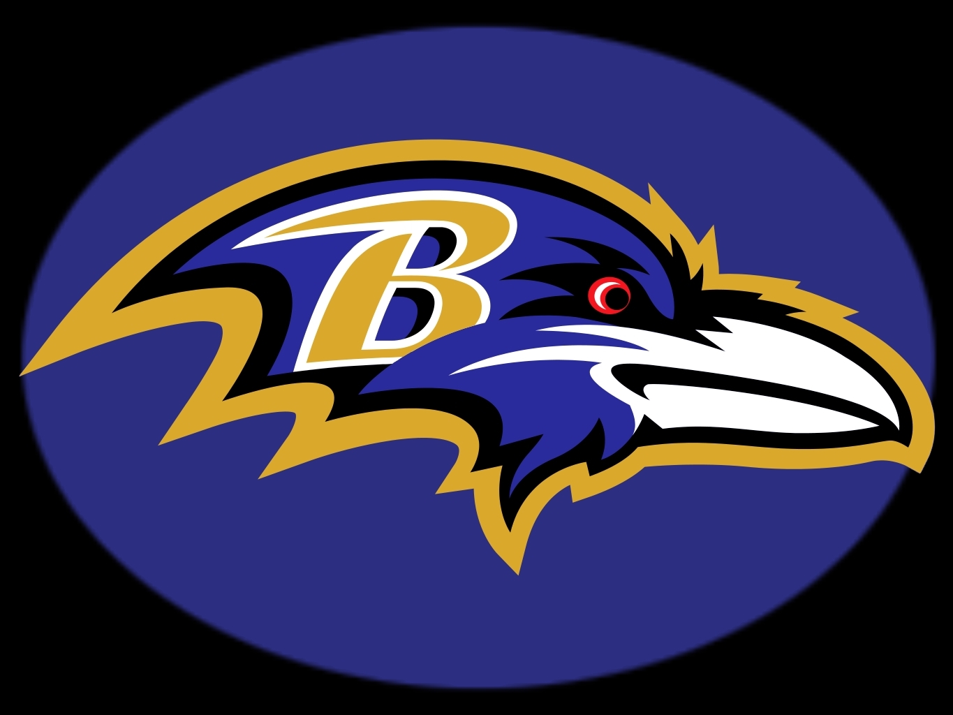 Download Baltimore Ravens Logo Shine Art Wallpaper