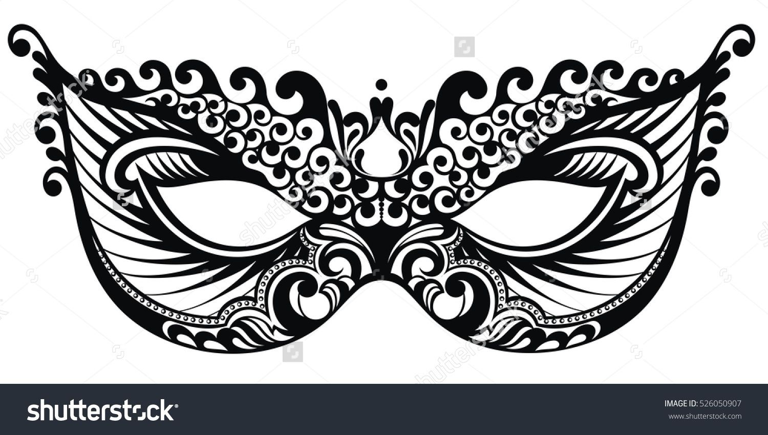 Beautiful Mask Of Lace Mardi Gras Vector Background Masky