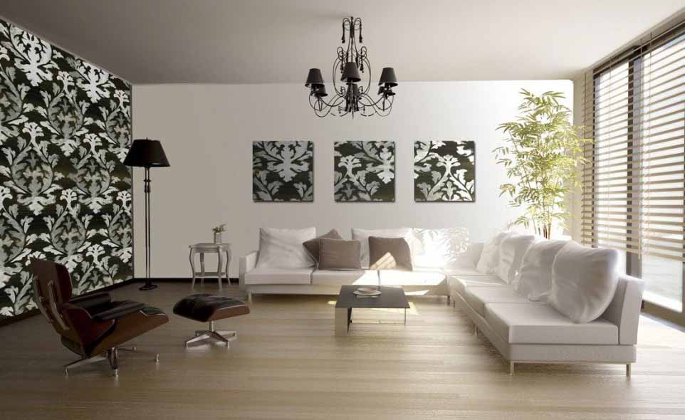 Interior Rumah Dengan Wallpaper Dinding Modern