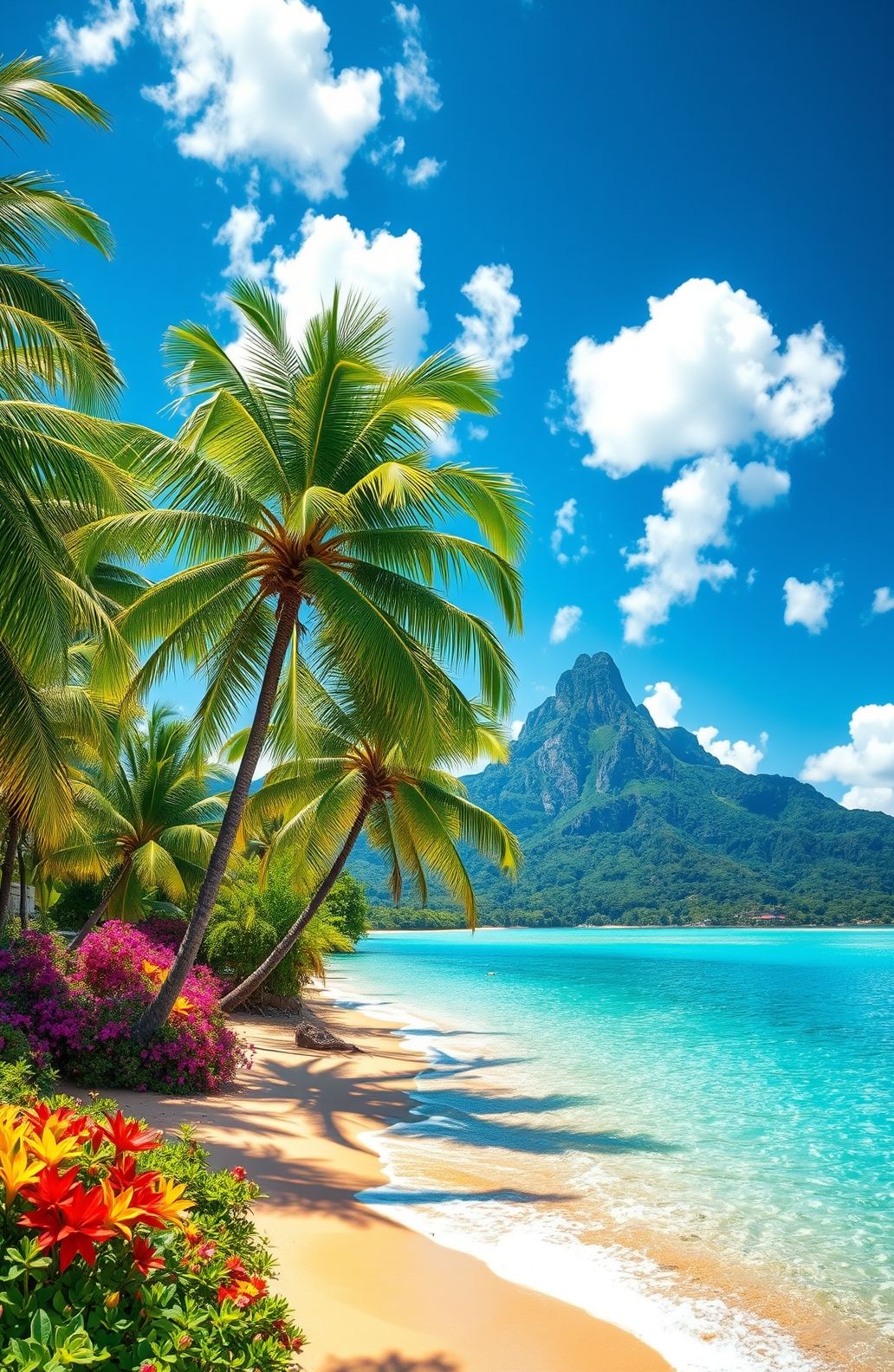 Tropical Island Wallpaper