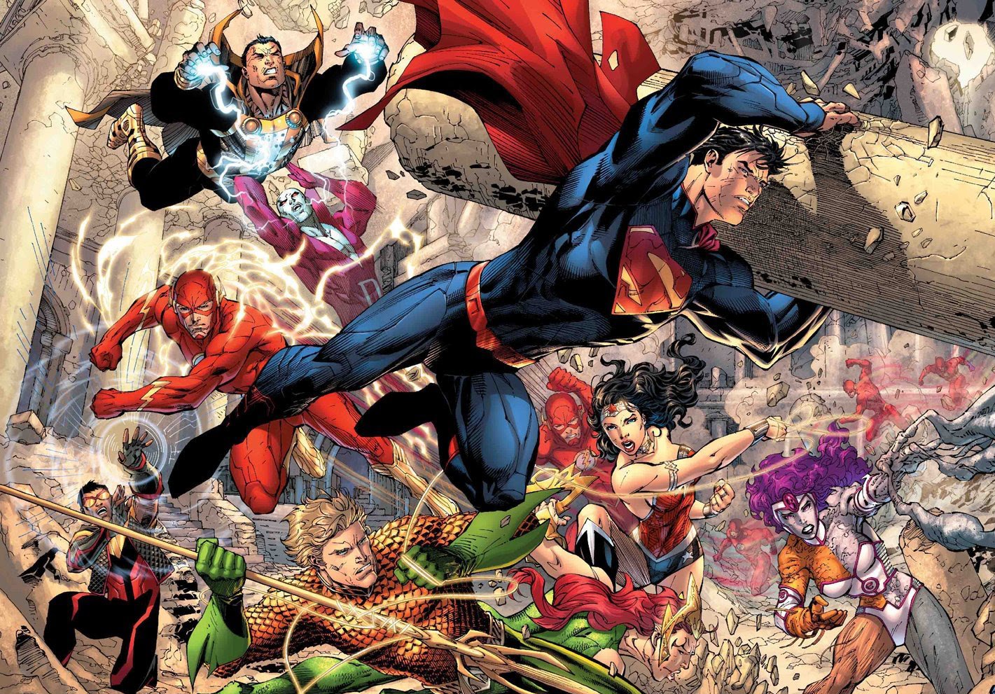 Gatefold Cover for DC COMICS THE NEW 52 Comic Book Day Edition 1421x991