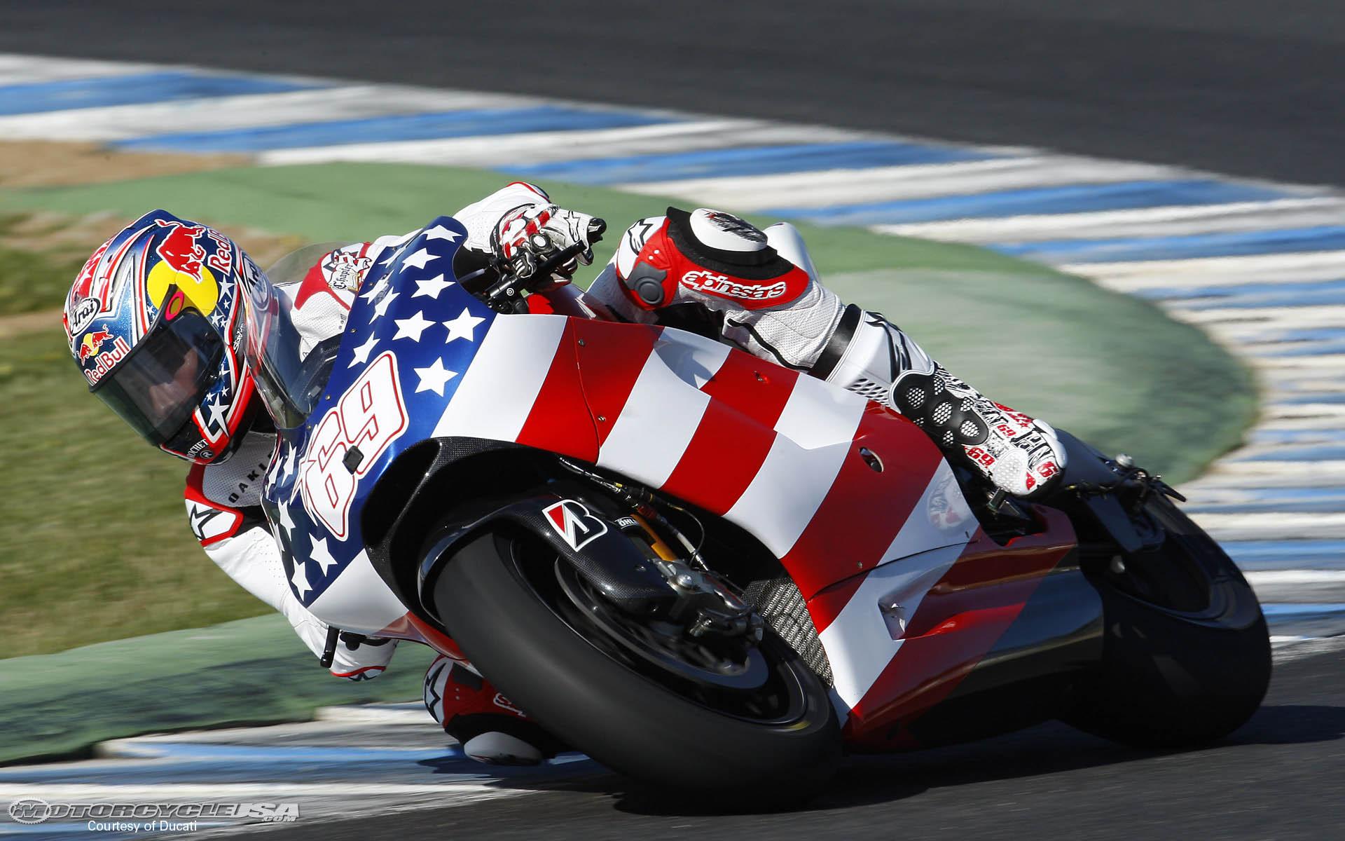 Nicky Hayden Tests His New Ducati Prior To The Season