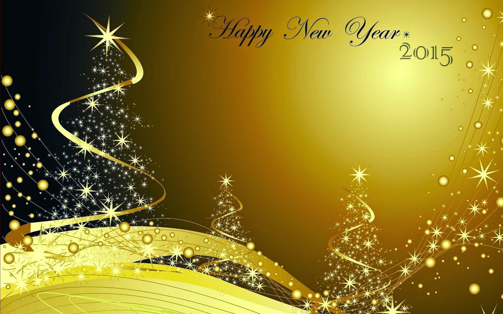 happy new year 2015 abstract golden theme background with stars xmas 1600x1000