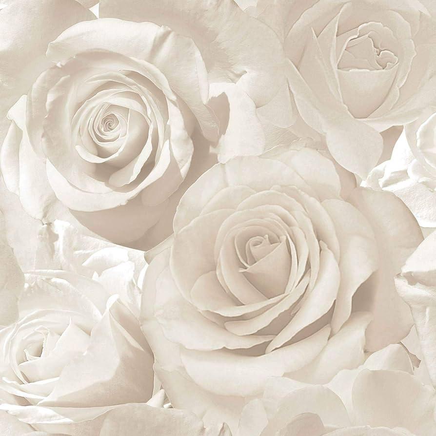 Muriva Madison Glitter Pearl Wallpaper Flower Floral
