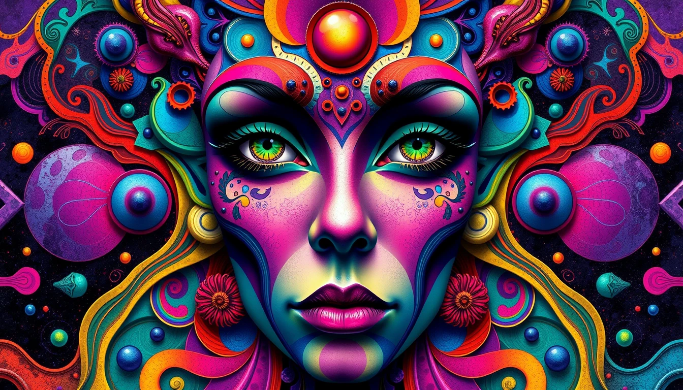 Trippy Face Wallpaper