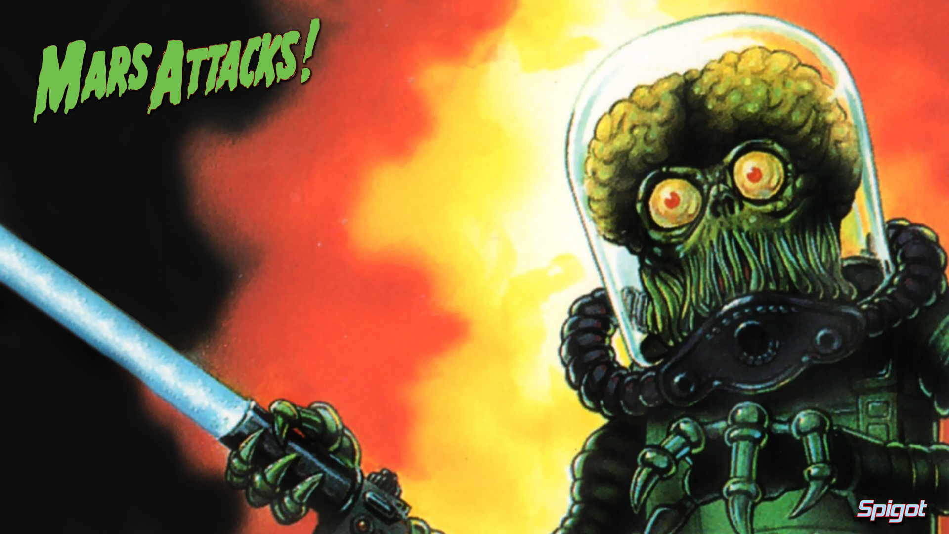 Here Are Some More Mars Attacks Wallpaper I Did Time Back But