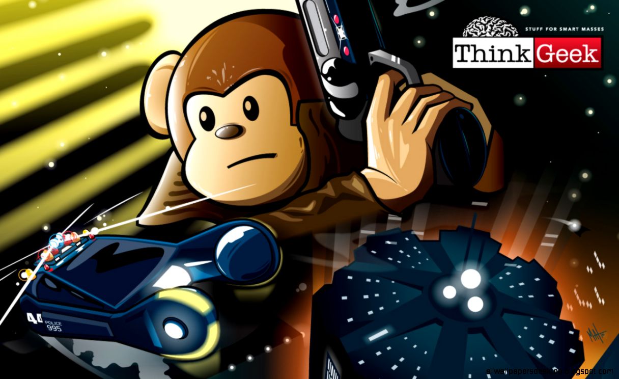 Monkey Thinkgeek HD Wallpaper All Desktop