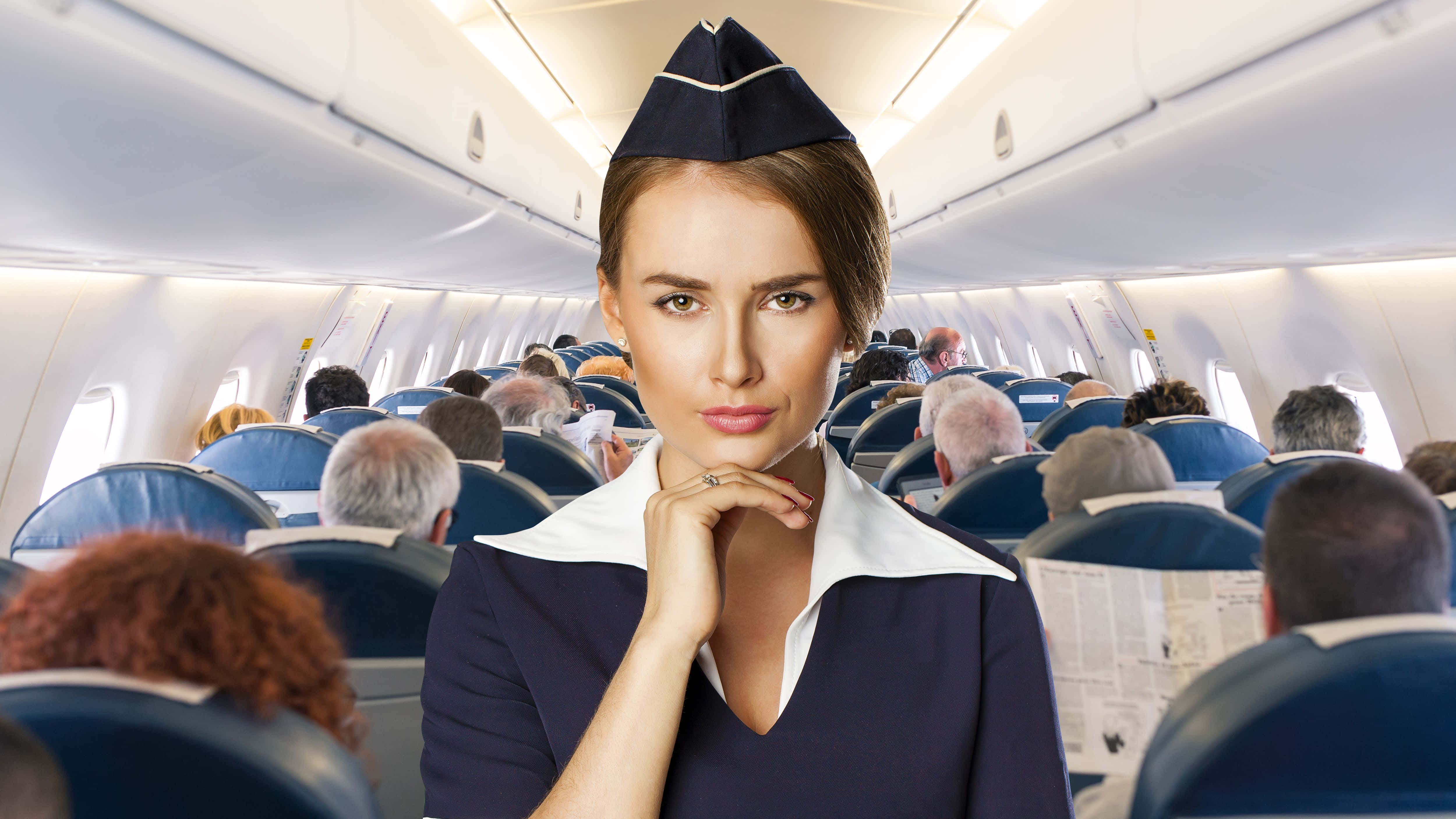 Flight Attendant X Background Wallpaper