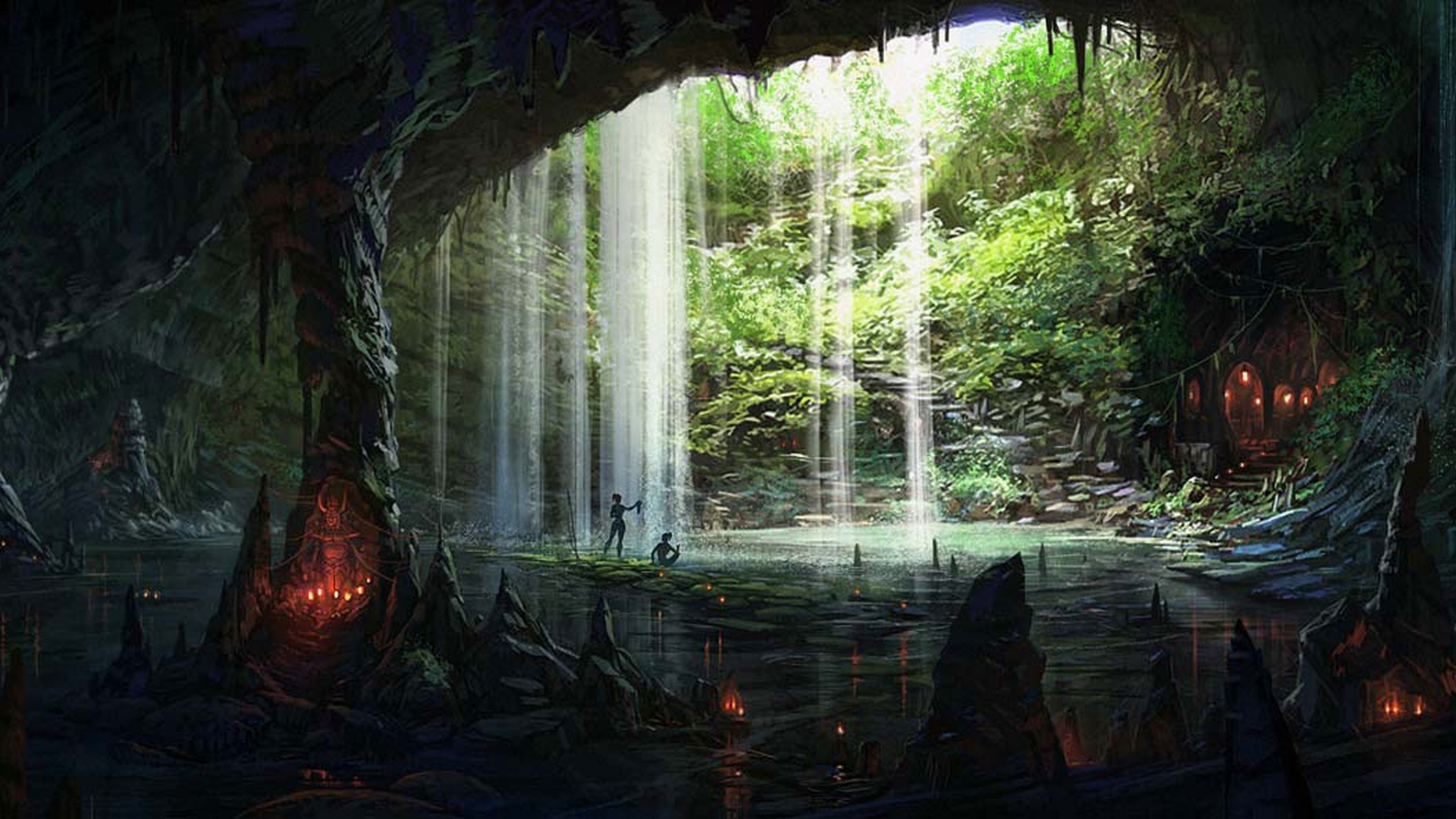 Amazing Cave Puter Wallpaper Desktop Background
