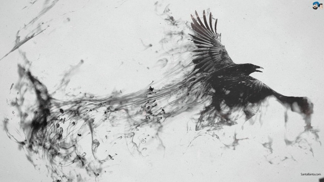 Abstract Crow HD Wallpaper