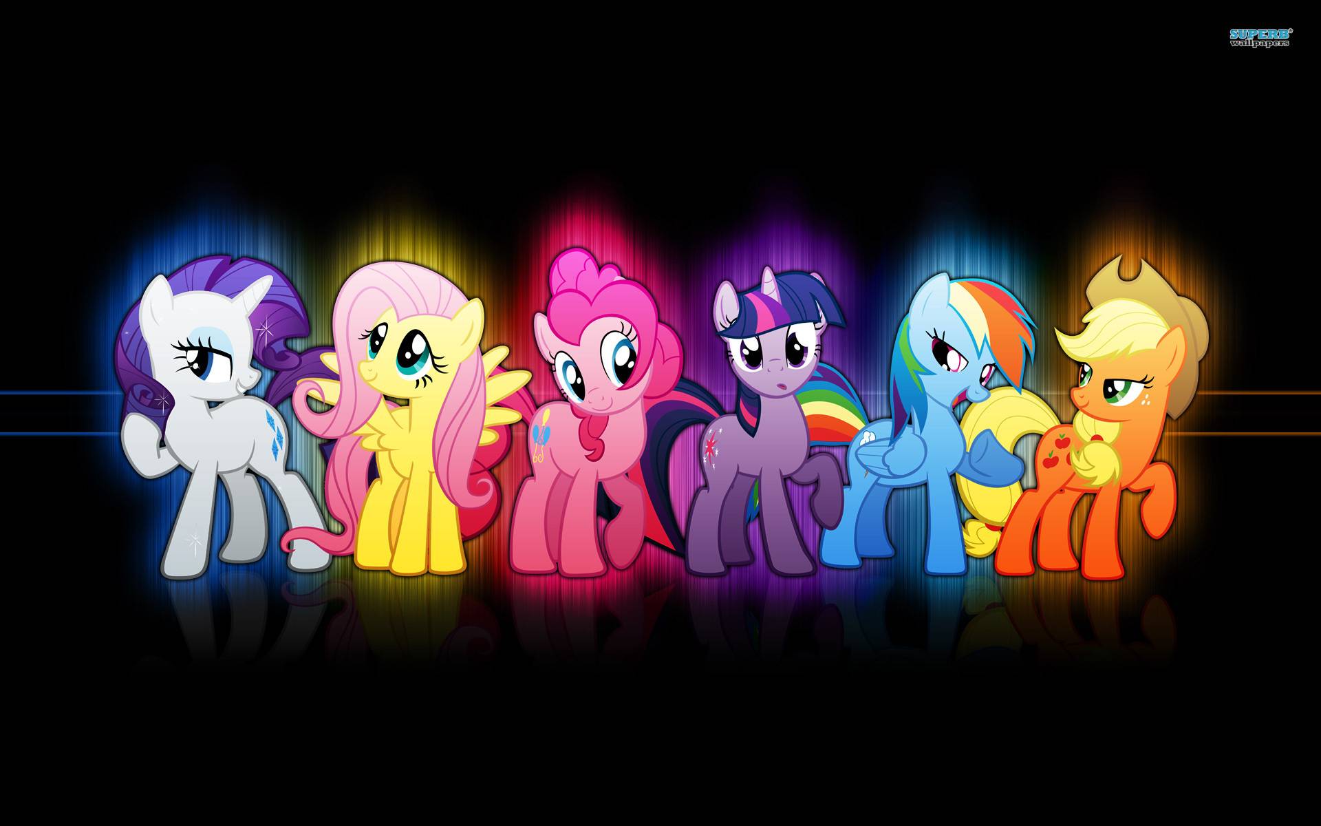 Neon Wallpaper Cool With The Main Ponies