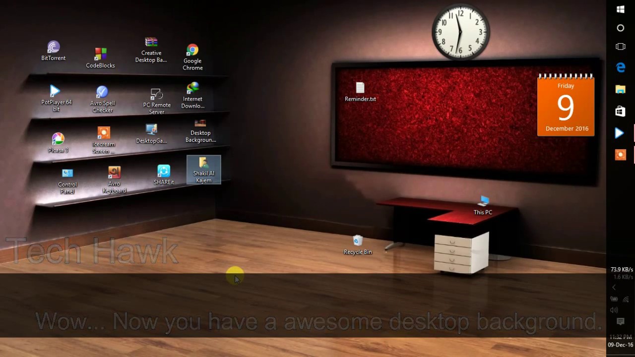 Creative 3d Desktop Background Wallpaper Windows