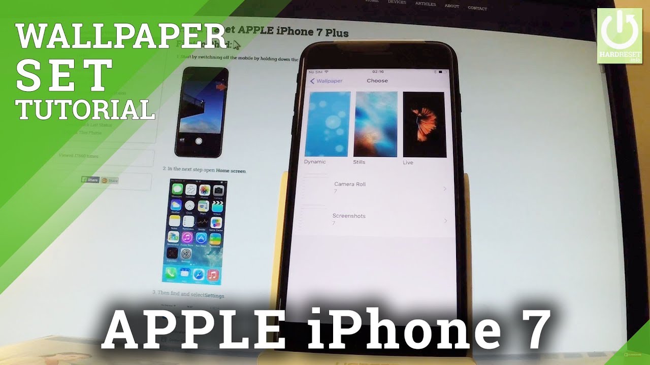How to Change Wallpaper in iPhone 7 Plus   Set Up iPhone Wallpaper
