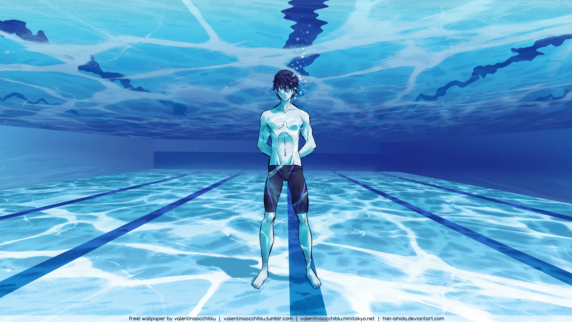 Haruka Nanase Underwater Wallpaper HD