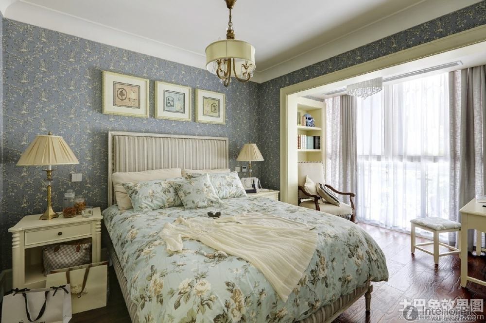 Two Bedroom French Country Style Wallpaper Picture