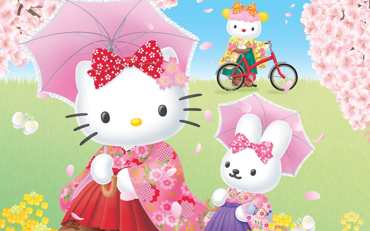  50 Spring  Hello  Kitty  HD Wallpaper on WallpaperSafari