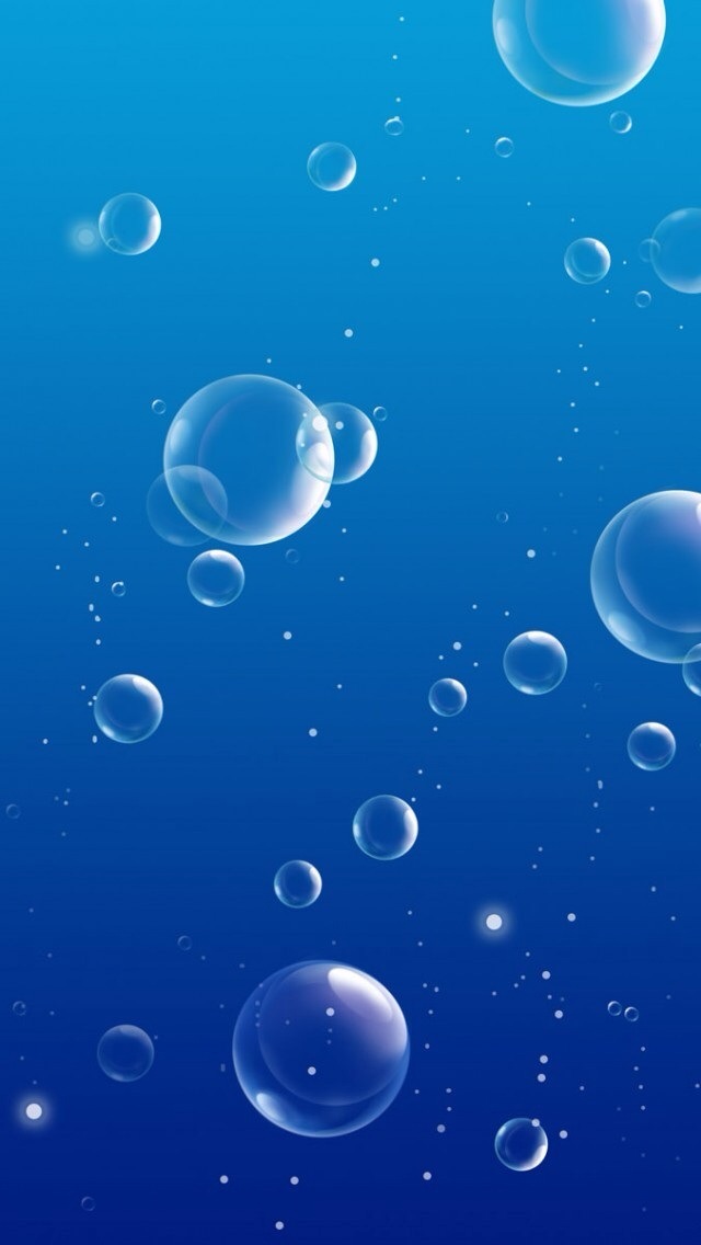Blue bubble iPhone 5s Wallpaper Download iPhone Wallpapers iPad