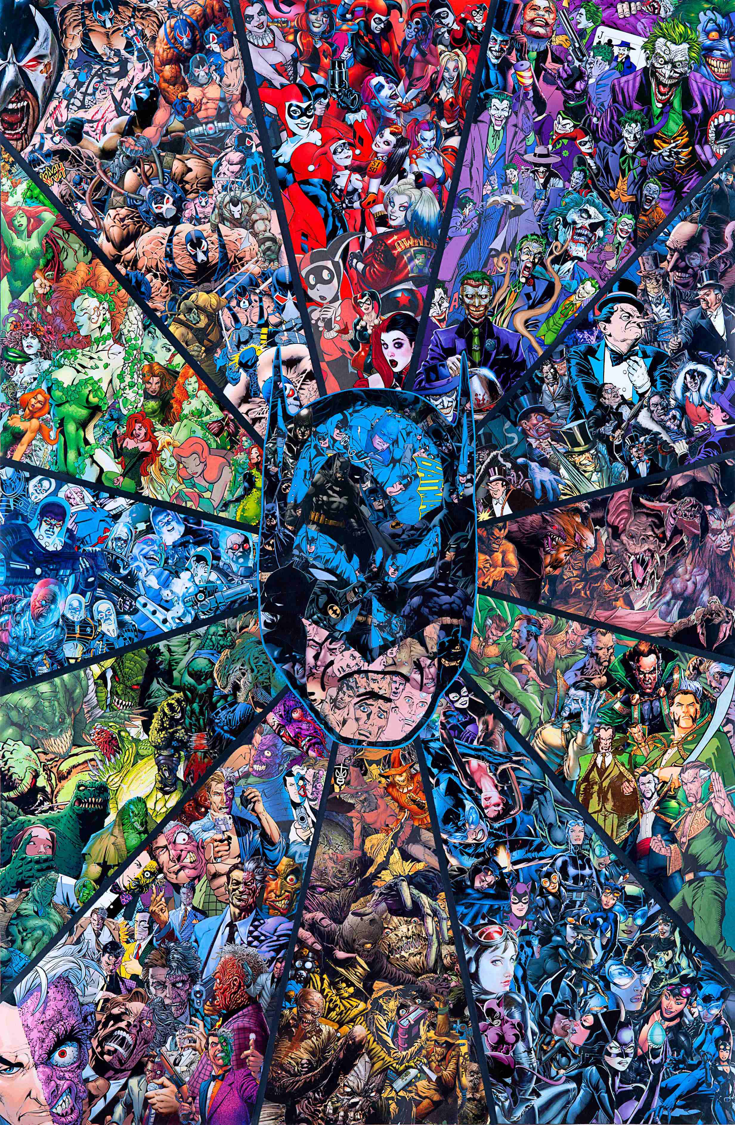 Dc Batman Collage HD Wallpaper Background