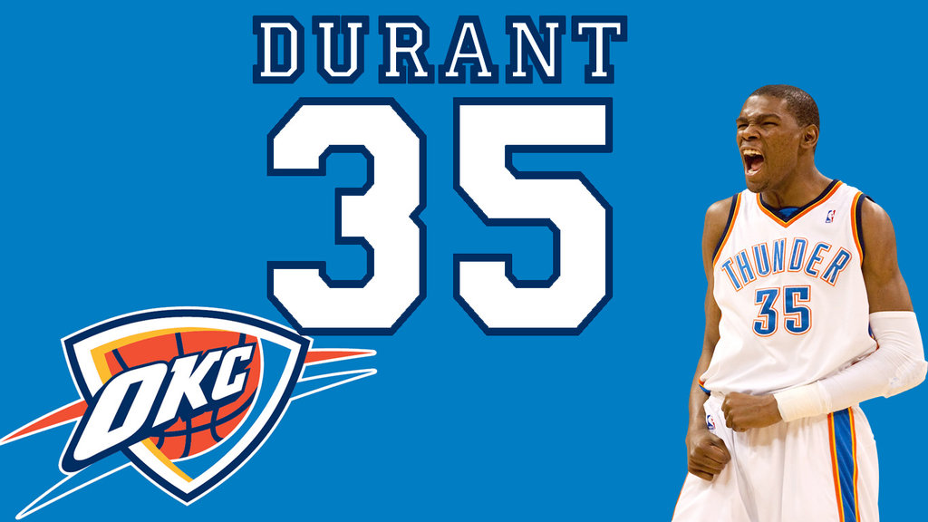 Oklahoma City Thunder Kevin Durant By Devildog360