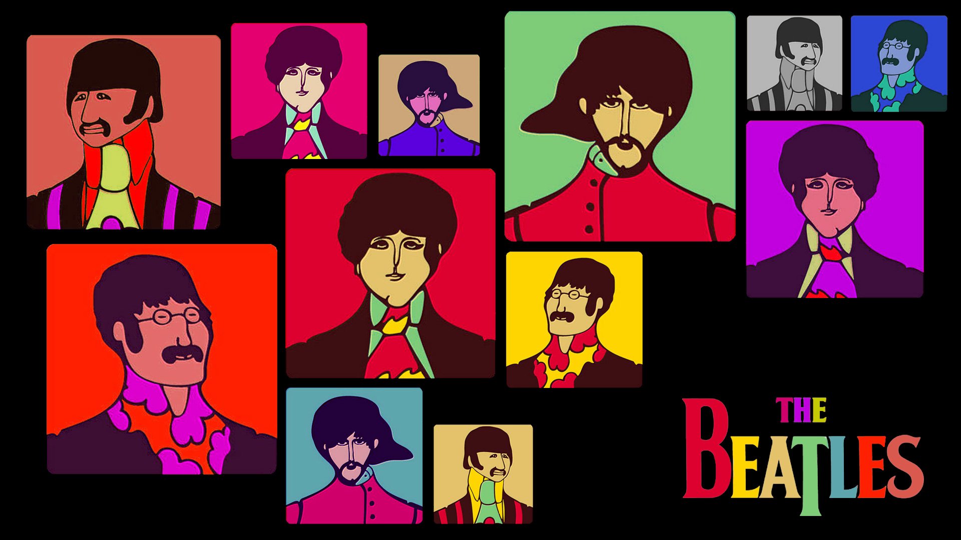 1920x1080px Beatles Yellow Submarine Wallpaper
