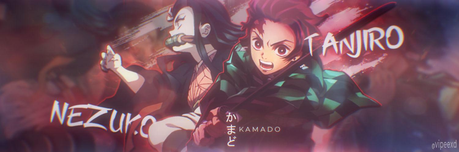 Tanjiro And Nezuko Anime Header Banner By Vipeexd