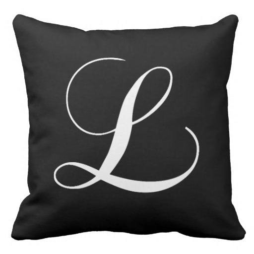 black white monogram l designer monogrammed pillow 512x512