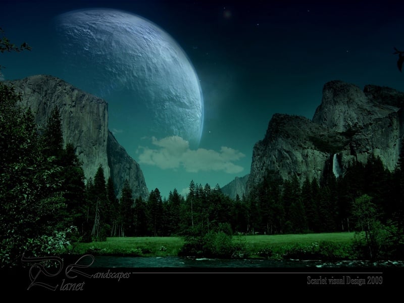 One Night in Yosemite   Desktop Wallpaper   yosemite   planet   park