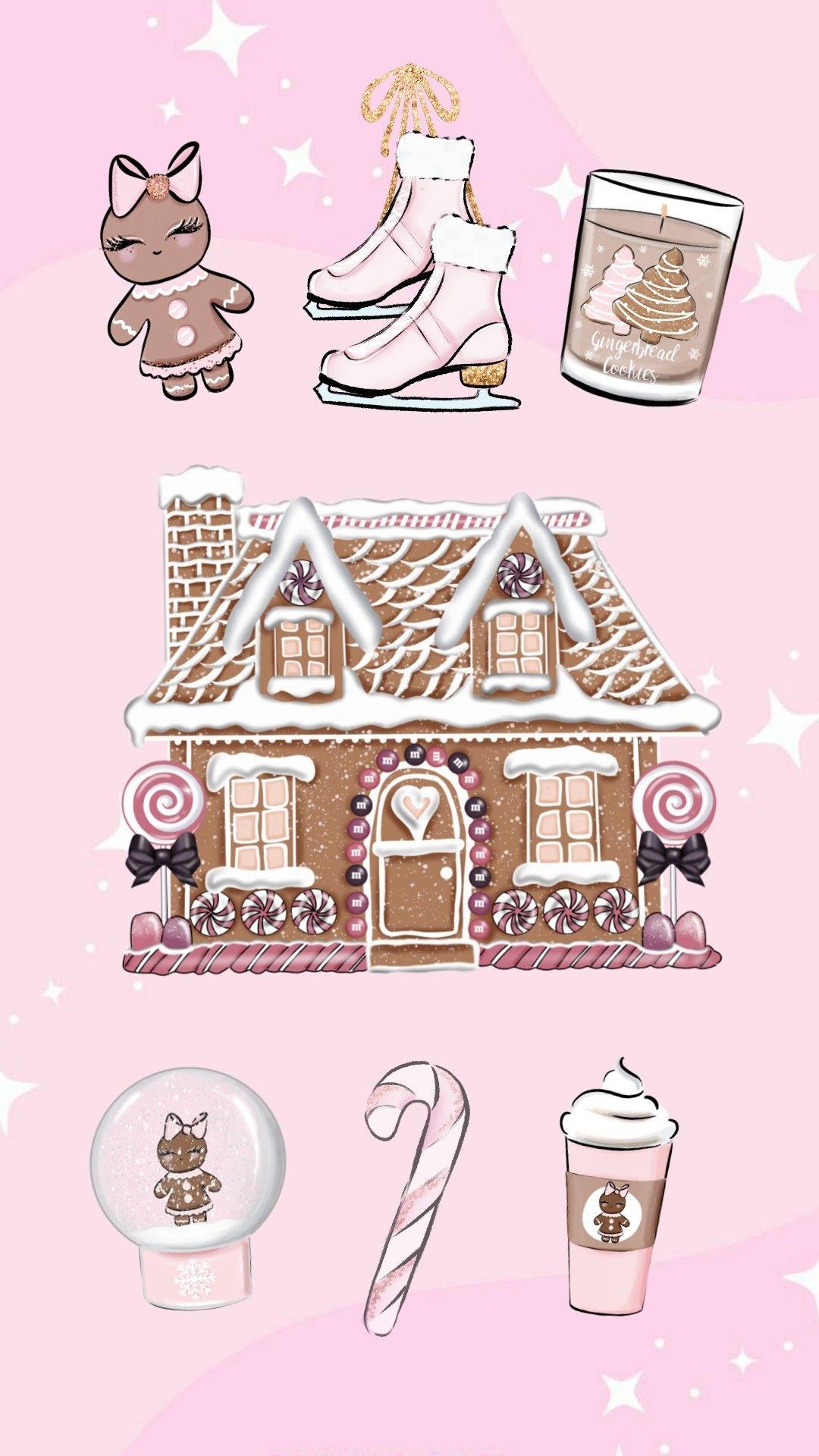Pink Christmas Wallpaper Background